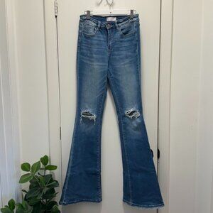 Vervet High Waisted Flared Denim